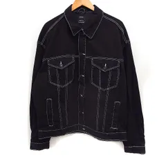 ベルシュカ Bershka Gジャン ジージャン デニム ジャケット アウター L ブラック 黒 /FT26のサムネイル