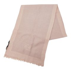 大判✨LOEWE ロエベ 大判ストール シルク リネン アナグラム 総柄