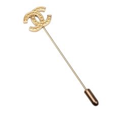 極美品 CHANEL シャネル ココマーク ラインストーン ピンブローチ