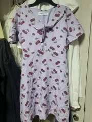 GANNI パープル さくらんぼ パータン ONE PIECEのサムネイル