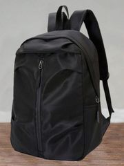 Men's Backpack, Large Capacity Backpack, Unisex Casual Plain Travel Laptop Bag, Travel Bag, Office Bag, Laptop Bag