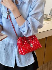 Women's Bag, Shoulder Bag, Messenger Bag, Cute and Dreamy Black Drawstring Smartphone Bag, Shoulder Pouch, Coin Case, Sports, Leisure, College/School Student, Travel Item - A Must-Have for Girls