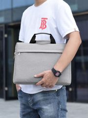 Men's Business Bag, Briefcase, Simple Color, Minimalist Design, Laptop Bag, Business Briefcase, Messenger Bag, Fits 15-inch Laptops, Casual Shoulder Bag