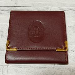 Cartier カルティエ マストラインコインケース ボルドー レザー Z29