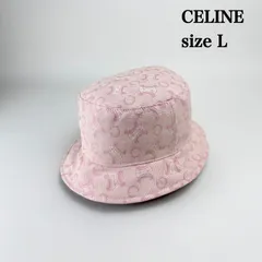 CELINE 90s ITALY vintage macadam monogram HAT L セリーヌ イタリア製 ヴィンテージ バケットハット ピンク マカダム モノグラム 希少 レアのサムネイル
