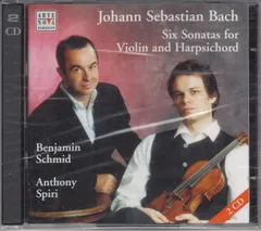 [2CD/Arte Nova]バッハ(1685-1750):ヴァイオリン・ソナタ全集(第1-6番)BWV.1014-1019他/ベンヤミン・シュミット(vn)&アンソニー・スピリ(cemb) 1999.3のサムネイル
