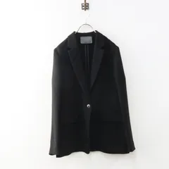 2024AW アンクレイヴ uncrave ウォッシャブルダブルクロスジャケット 2＼ブラック ボクシー 羽織り【2400015067285】のサムネイル