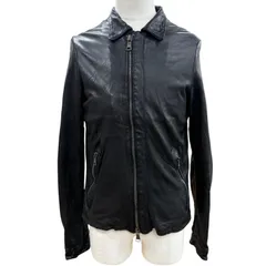 美品▼GIORGIO BRATO ジョルジオブラット GU18F5655V 羊革 ラムレザー WZIPUP ライダースジャケット ブラック 48 伊製 正規品 メンズのサムネイル