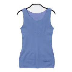 me ISSEY MIYAKE キャミソール タンクトップ ライトブルー系 レディース ミー イッセイミヤケ【中古】6-0702S∞のサムネイル