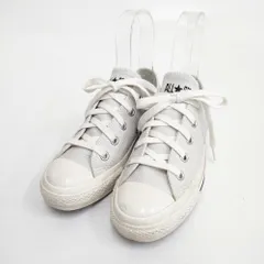 MHL./CONVERSE U.S. ORIGINATOR オールスター レザー 23cm 定価23100円 スニーカー オフホワイト レディース エムエイチエル/コンバース【中古】6-0702G◎のサムネイル