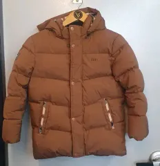 DAKS キッズ ブラウン ダウン アウター 140のサムネイル