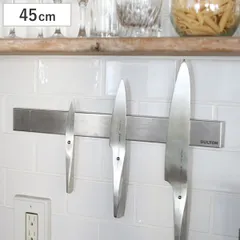 ダルトン DULTON キッチンツールホルダー 45cm マグネット式 ステンレス （ ツールホルダー ナイフホルダー 磁石 マグネットツールホルダー 工具 キッチンツール 収納 壁面収納 壁掛け ナイフスタンド キッチン収納 )のサムネイル