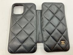 シャネル マトラッセ キャビアスキン iPhoneケース ブラック 31番台 