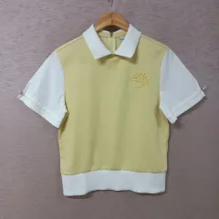 B7-16/Callaway キャロウェイ 袖シャーリング 半袖 カラーTシャツ レディースのサムネイル