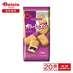 ブルボン ガトーレーズン 5個×10個×2 |  駄菓子 おやつ 子供 お菓子 おつまみ 懐かしい 駄菓子屋 詰め合わせ 人気 お徳用 お祭り 縁日 景品 自治会 町内会 子ども会 まとめ買いのサムネイル