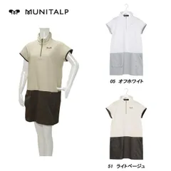 ムニタルプ MUNITALP レディース 春夏 吸水速乾 ストレッチ クールマックスハニカムボーダーワンピース 005-68611のサムネイル