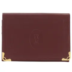 【CARTIER】カルティエ マストライン カードケース 名刺入れ カーフ ボルドー ユニセックス パスケースのサムネイル