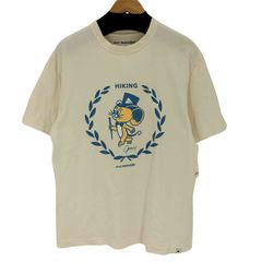 アンドワンダー and wander キャラクタープリント クルーネックTシャツ メンズ JPN：4