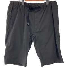 【中古】　mont-bell　ハーフパンツ　短パン　ナイロンパンツ　ベルト　ジップフライ　無地　オーバーサイズ　アウトドア　古着　/1153のサムネイル
