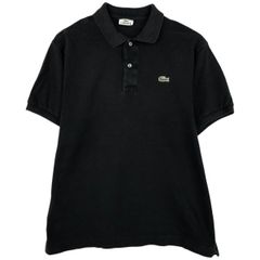 フレラコ 美品 黒 ブラック ラコステ フランス製 鹿の子 ポロ シャツ