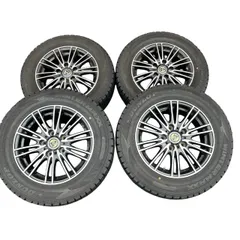 【直接引取限定】h15691 WEDS RIZLEY ライツレー 15インチ 6J 5H PCD114.3 DUNLOP WINTER MAXX 195/65R15 スタッドレスタイヤ アルミホイール 4本セットのサムネイル
