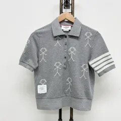 40 トム・ブラウン 斜めボーダー 袖ストライプ トム PK カラーTシャツのサムネイル