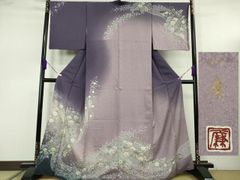 平和屋着物◎六通柄袋帯 唐織 正倉院 銀糸 正絹 逸品 BAAT9414mz
