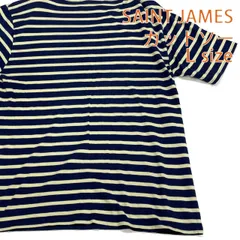 SAINT JAMES ボーダー カットソー 紺 L セント ジェームス  #26-0380のサムネイル