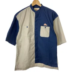 【中古】　KELTY　プレーンシャツ　半袖　トップス　ノーカラー　バイカラー　スナップボタン　アウトドア　古着　/1150のサムネイル