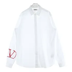 VALENTINO (ヴァレンティノ) 袖ロゴプリント コットン長袖シャツ ホワイト SV3AB7655ALのサムネイル