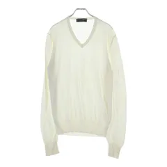 DOLCE & GABBANA (ドルチェアンドガッバーナ) Vネックセーター ホワイト #48のサムネイル