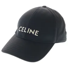 CELINE (セリーヌ) ロゴ刺繍 ベースボール キャップ 帽子 ブラック 2AUA1242N.38NOのサムネイル
