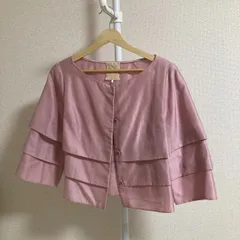 【Sybilla シビラ】レディース 無地 ジャケット ボレロ Ｌサイズ サーモンピンク パーティーのサムネイル