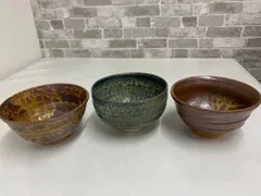 茶道具 抹茶碗 3点まとめて 茶器 レトロのサムネイル