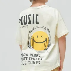 NEEDLEWORK【OFFICIALTEAM】製品染めスマイルミュージックTシャツ1126244Mのサムネイル
