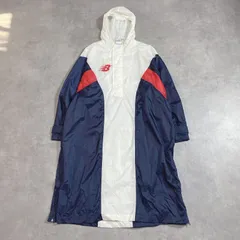 GQ6171◇new balance : プルオーバー◇M◇白 紺系 ニューバランス ナイロンジャケット コートのサムネイル