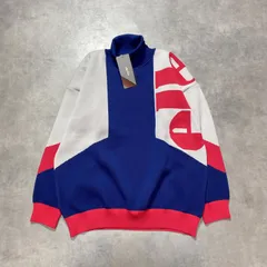 GQ6172◇ellesse : colorblock Turtleneck Knit◇M ネイビー系 エレッセ タートルネックニット 定価¥25.000-のサムネイル