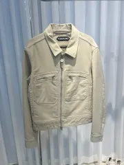 (46) TOM FORD トムフォード ベージュ ブラッシュド コットン ウビン(WOOBIN) ブルゾン ジャケットのサムネイル