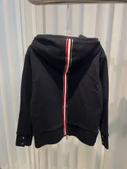 Thom Browne 白 3本線 ロゴ スポーツブラ ジップアップ レディース ネイビーのサムネイル