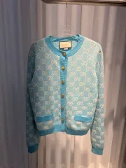 (S) グッチ レディース ジャカード GGロゴ カーディガンのサムネイル