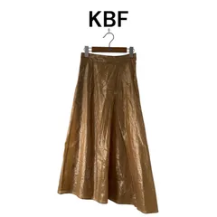 KBF シャイニーアシメスカート キャメル FREEのサムネイル