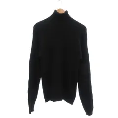 ダナキャランニューヨーク DKNY ニット M 黒 ブラック タートルネック リブ編み 長袖 ウール /SC ■ECF007のサムネイル