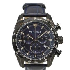 VERSACE ヴェルサーチ/V−レイクロノグラフクォーツデイト/ネイビー文字盤/VEDB00418/121*********/Aランク/89【中古】 VERSACE V－レイクロノグラフクォーツデイト/ネイビー文字盤 VEDB00418