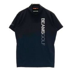 極美品】 ビームスゴルフ モックネック 半袖 レディースS 黒 ブラック