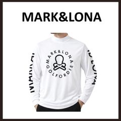訳有り 未使用 MARK&LONA(マークアンドロナ) Ever 長袖モックネックTシャツ 50 ホワイトのサムネイル