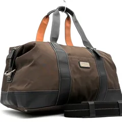 美品 コーチ COACH 2way ジムバッグ ボストンバッグ ダッフル トラベルバッグ ショルダーバッグ ナイロン レザー 牛革 ブラウン ブラック 夏休み お盆 帰省 敬老の日 シルバーウィーク 秋 ギフトのサムネイル