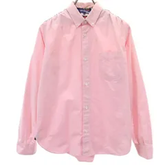 JUNYA WATANABE COMME des GARCONS MAN ジュンヤワタナベコムデギャルソンマン 2014年 日本製 チェック柄 切替 長袖 オックスフォード ボタンダウンシャツ M ピンク系 メンズ 古着のサムネイル