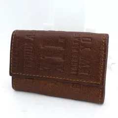 TOMMY HILFIGER / トミーヒルフィガー ◆キーケース/6連/型押し/ロゴ/レザー/ブラウン 【KEY/キー/鍵】 メンズファッション【中古】  【メール便可】のサムネイル