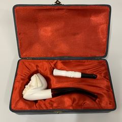 西洋陶器キセル 煙管 時代物 古道具 喫煙具 (旧家蔵出し) WWTT218