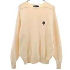 Polo by Ralph Lauren ポロバイラルフローレン 90s オールド ポロベア 長袖 ニット M ベージュ メンズ 古着のサムネイル